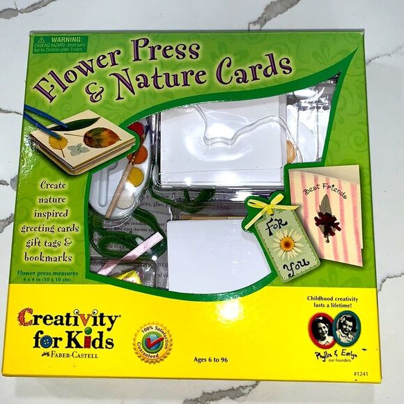 CREATIVITY FOR KIDS Flower Press and Nature Cards Activity - Picture 1 of 2